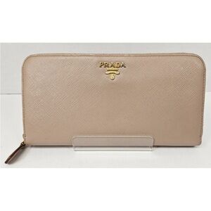 Prada Women's Beige Leather Wallet